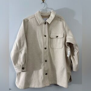Old Navy Beige Button-Up Chore Jacket